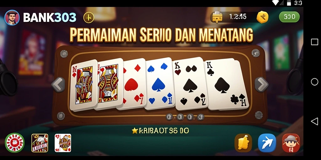 Tampilan gameplay domino di BANK303 yang menarik dan interaktif.