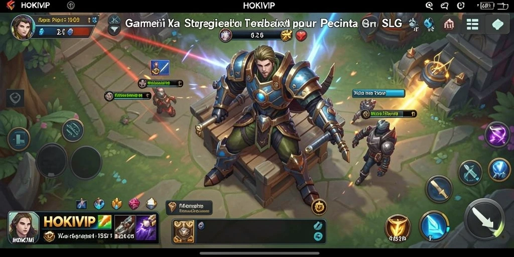 Tampilan menarik dari gameplay HOKIVIP dengan elemen strategi SLG.