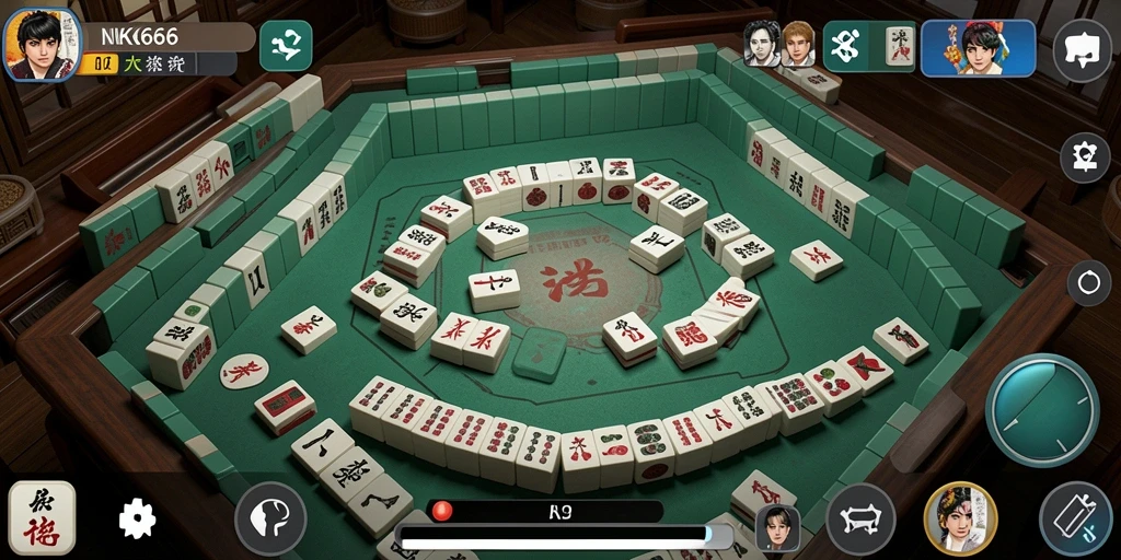 Tampilan gameplay Mahjong yang menawan dan seru di NK666.